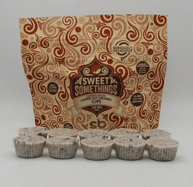 SWEET SOMETHINGS COOKIE GOT CREAMED CUPS 100MG 10PK - 100 mg - 10 Pack
