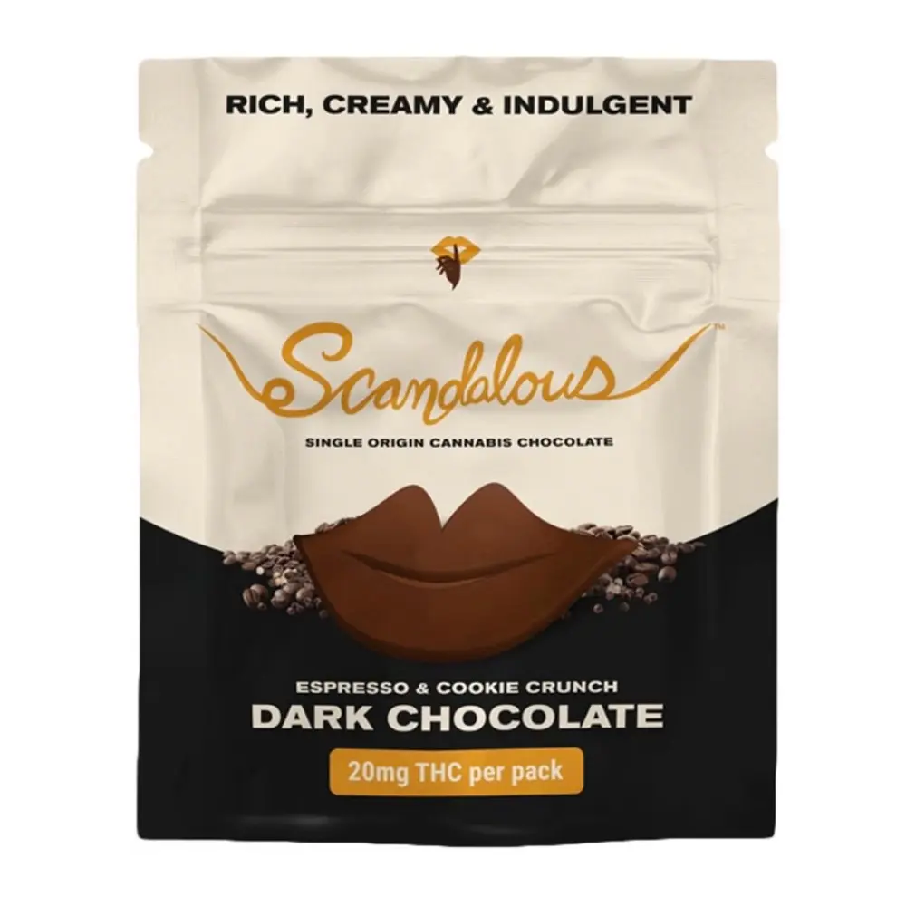 Scandalous Espresso Cookie Crunch Dark Chocolate 20mg 1Pk - 20 mg