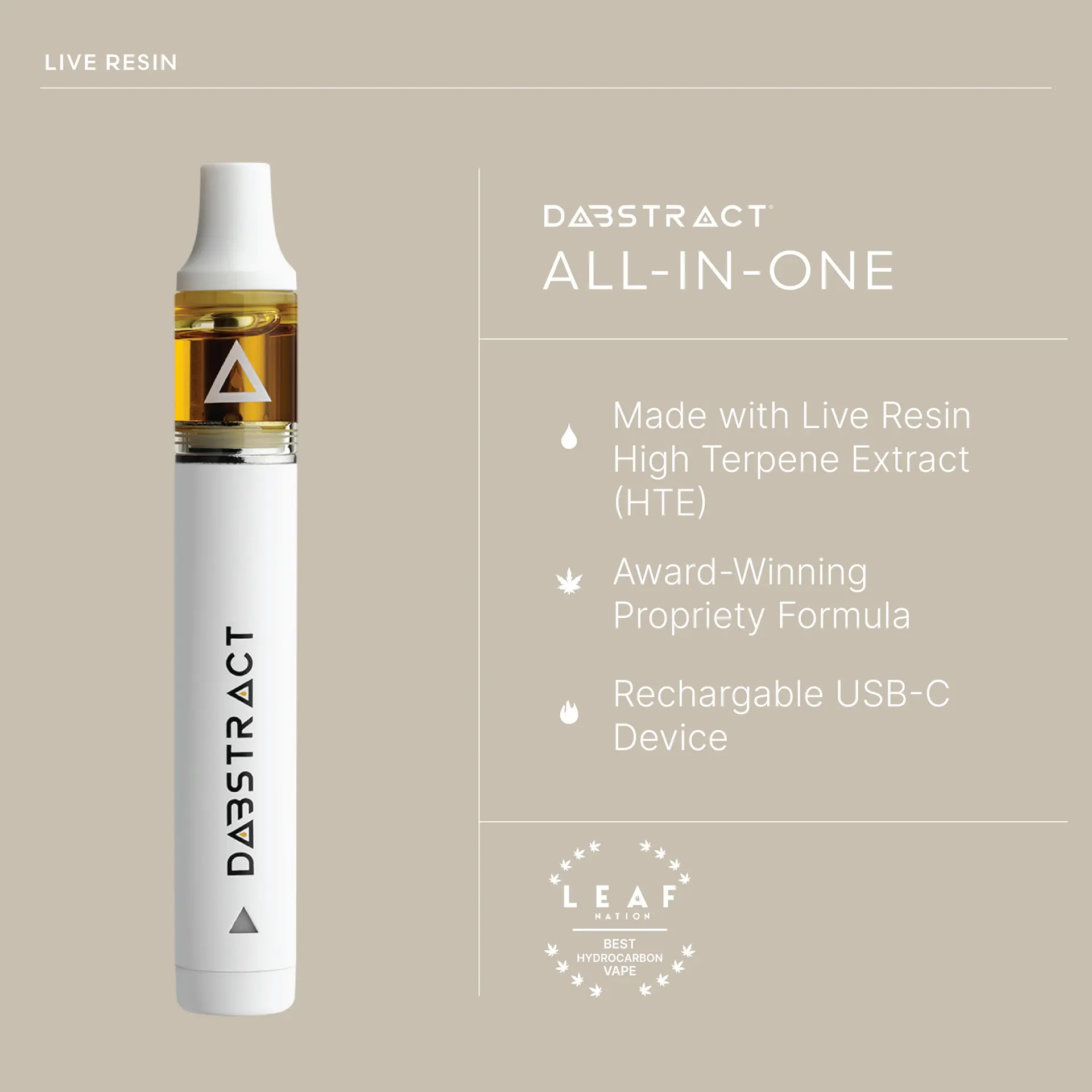 DABSTRACT CHI-TOWN DIESEL LIVE RESIN ALL-IN-ONE VAPE - 1 g